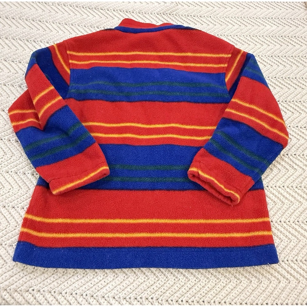 The Disney Store Goofy 1/4 Zip Fleece Youth Small Stripe Vintage 90s Retro - Picture 2 of 8